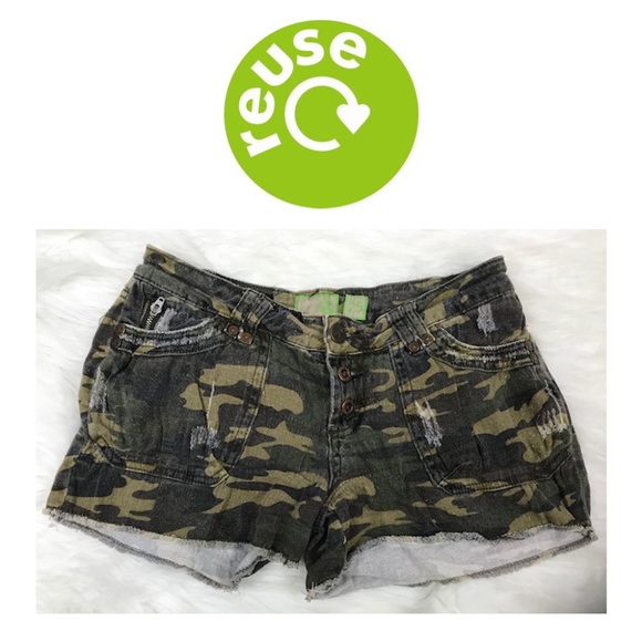 Reuse Pants - Reuse Camo Eco Friendly Shorts